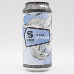 This is a can of Siren - The Pilot - 5% (440ml). It is a Pale Ale craft beer available to buy from Ghost Whale, voted London's best craft beer shop.