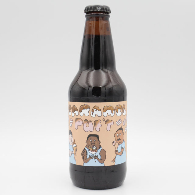 This is a bottle of Prairie - Caramel Puf't - 13.9% (355ml). It is a Imperial Stout / Porter craft beer available to buy from Ghost Whale, voted London's best craft beer shop.