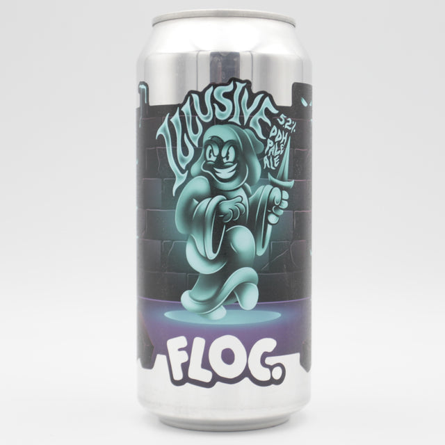 This is a can of Floc - Illusive - 5.2% (440ml). It is a Pale Ale craft beer available to buy from Ghost Whale, voted London's best craft beer shop.