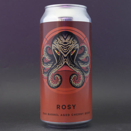 This is a can of Otherworld - Rosy - 7% (440ml). It is a Sour craft beer available to buy from Ghost Whale, voted London's best craft beer shop.