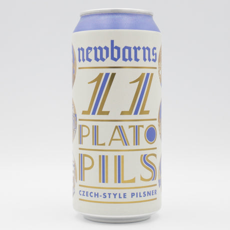 This is a can of Newbarns - 11 Plato Pils - 4.5% (440ml). It is a Lager / Pilsner / Kölsch craft beer available to buy from Ghost Whale, voted London's best craft beer shop.