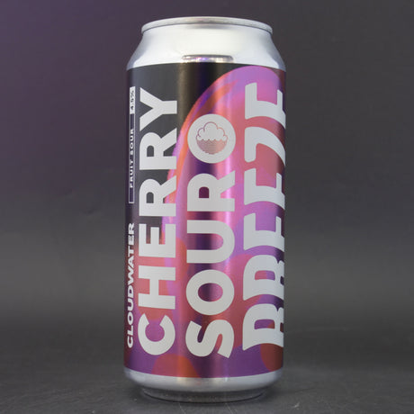This is a can of Cloudwater - Cherry Sour Breeze - 4.5% (440ml). It is a Sour craft beer available to buy from Ghost Whale, voted London's best craft beer shop.