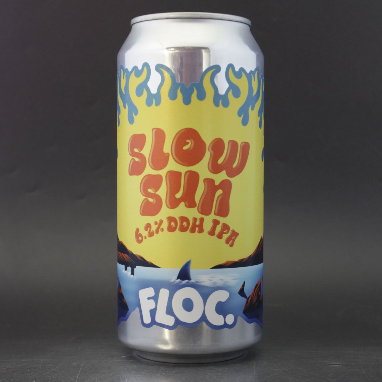 This is a can of Floc - Slow Sun - 5.2% (440ml). It is a Pale Ale craft beer available to buy from Ghost Whale, voted London's best craft beer shop.