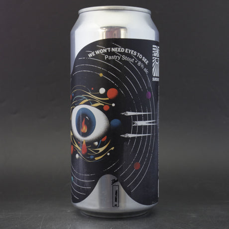This is a can of Sureshot / Lervig - We Won't Need Eyes To See - 8% (440ml). It is a Imperial Stout / Porter craft beer available to buy from Ghost Whale, voted London's best craft beer shop.