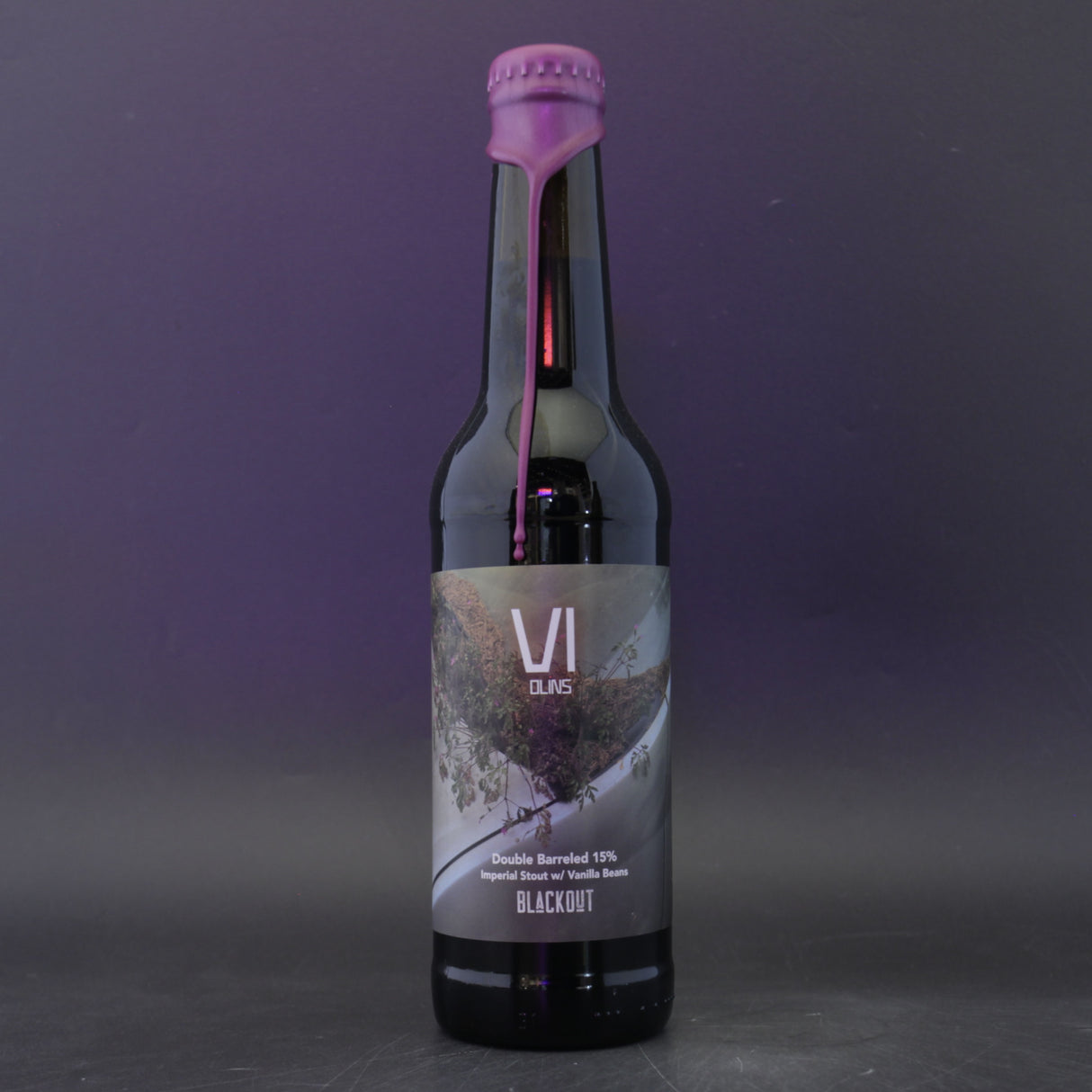 This is a bottle of Blackout - Violins - 15% (330ml). It is a Imperial Stout / Porter craft beer available to buy from Ghost Whale, voted London's best craft beer shop.