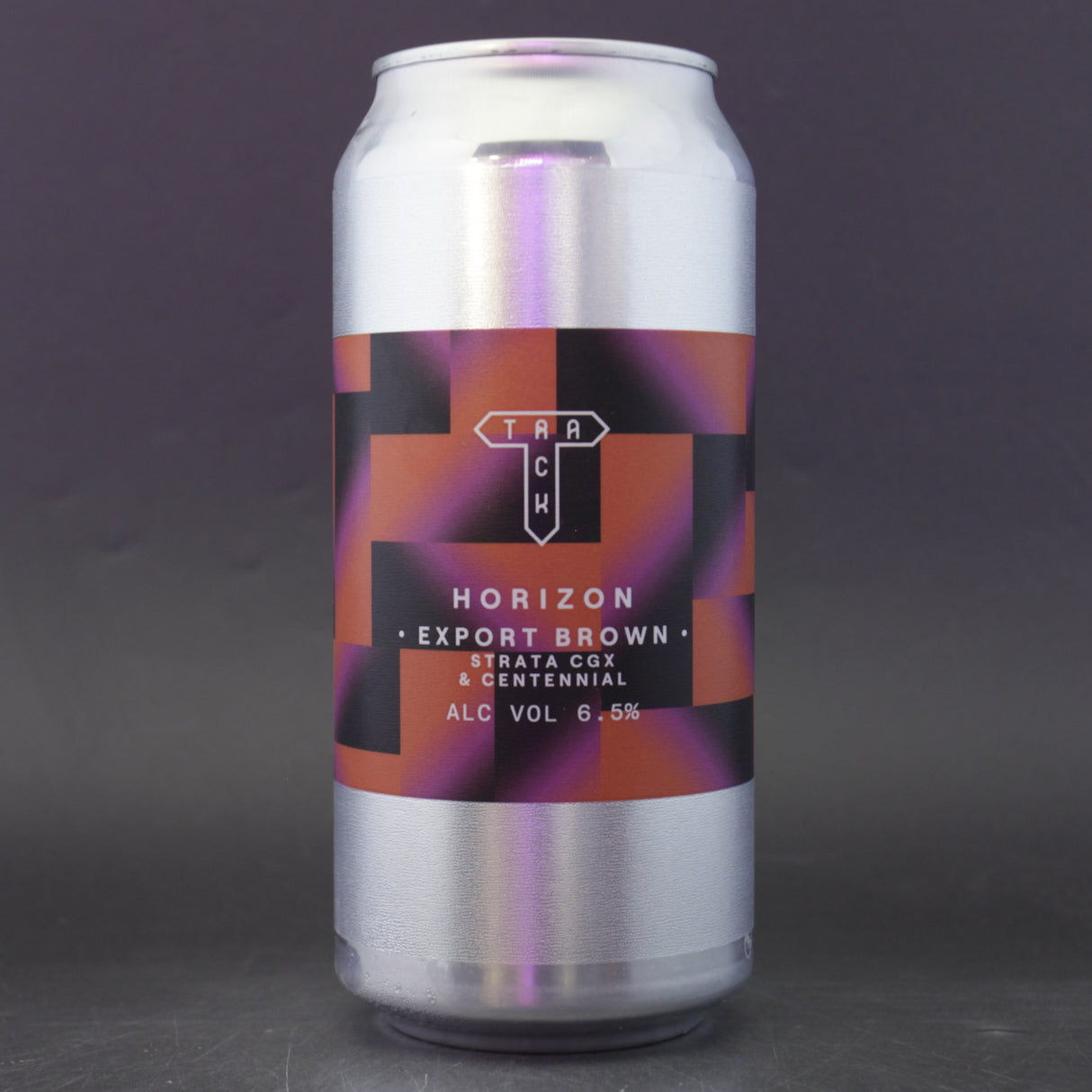 This is a can of Track - Horizon - 6.5% (440ml). It is a Brown Ale craft beer available to buy from Ghost Whale, voted London's best craft beer shop.
