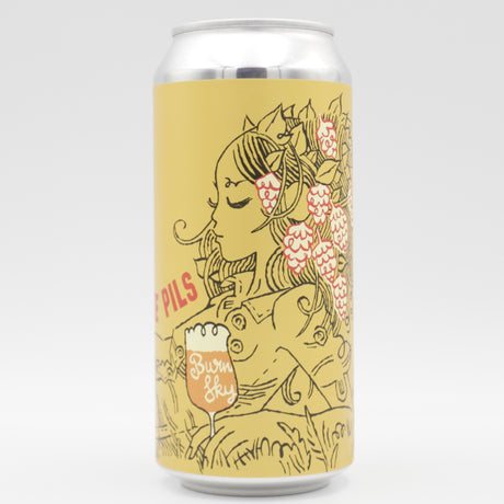 This is a can of Burning Sky - Petite Pils - 3% (440ml). It is a Lager / Pilsner / Kölsch craft beer available to buy from Ghost Whale, voted London's best craft beer shop.