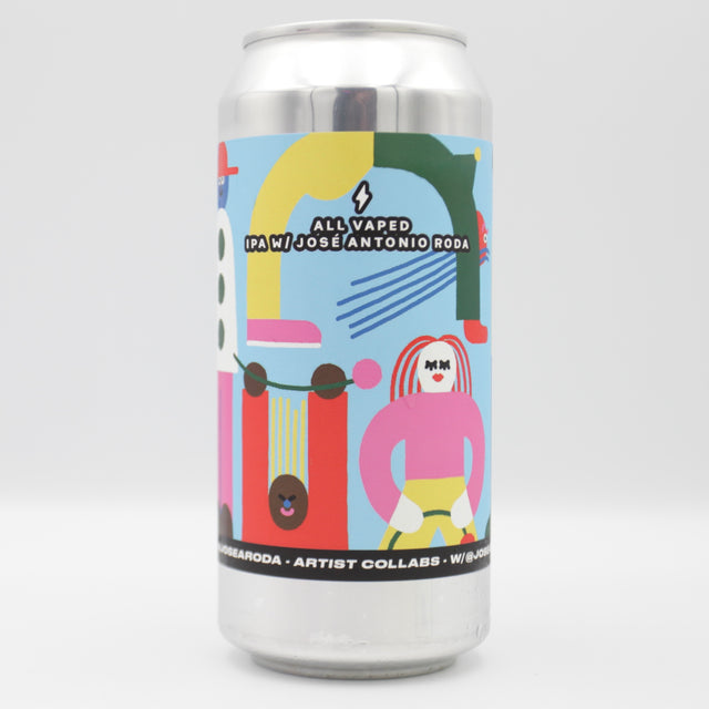 This is a can of Garage Beer Co - All Vaped - 6% (440ml). It is a IPA craft beer available to buy from Ghost Whale, voted London's best craft beer shop.