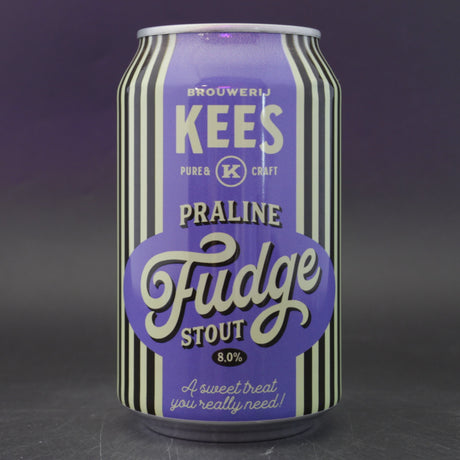 This is a can of Kees - Praline Fudge - 8% (330ml). It is a Imperial Stout / Porter craft beer available to buy from Ghost Whale, voted London's best craft beer shop.