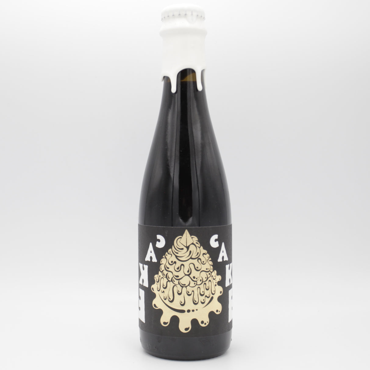 This is a bottle of Omnipollo - Cake - 15% (375ml). It is a Imperial Stout / Porter craft beer available to buy from Ghost Whale, voted London's best craft beer shop.