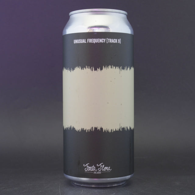 This is a can of Fonta Flora / Finback - Unusual Frequency Track 9 - 8.2% (470ml). It is a Double IPA craft beer available to buy from Ghost Whale, voted London's best craft beer shop.