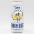 This is a can of Yonder - Lemon Meringue - 6% (440ml). It is a Sour craft beer available to buy from Ghost Whale, voted London's best craft beer shop.