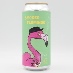 This is a can of Pretty Decent / Salama - Smoked Flamingo - 6% (440ml). It is a IPA craft beer available to buy from Ghost Whale, voted London's best craft beer shop.