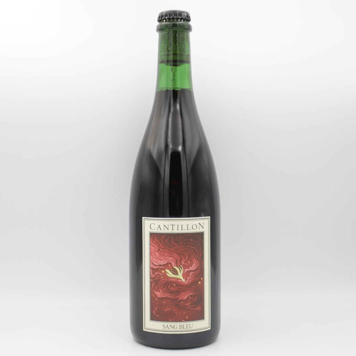 This is a sharing bottle of Cantillon - Sang Bleu (2026) - 6% (750ml). It is a Lambic craft beer available to buy from Ghost Whale, voted London's best craft beer shop.