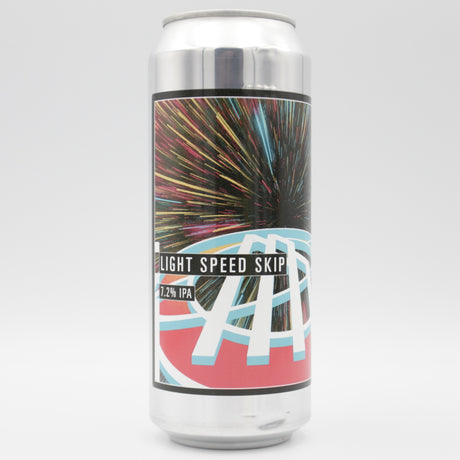 This is a can of Makemake - Light Speed Skip - 7.2% (500ml). It is a IPA craft beer available to buy from Ghost Whale, voted London's best craft beer shop.
