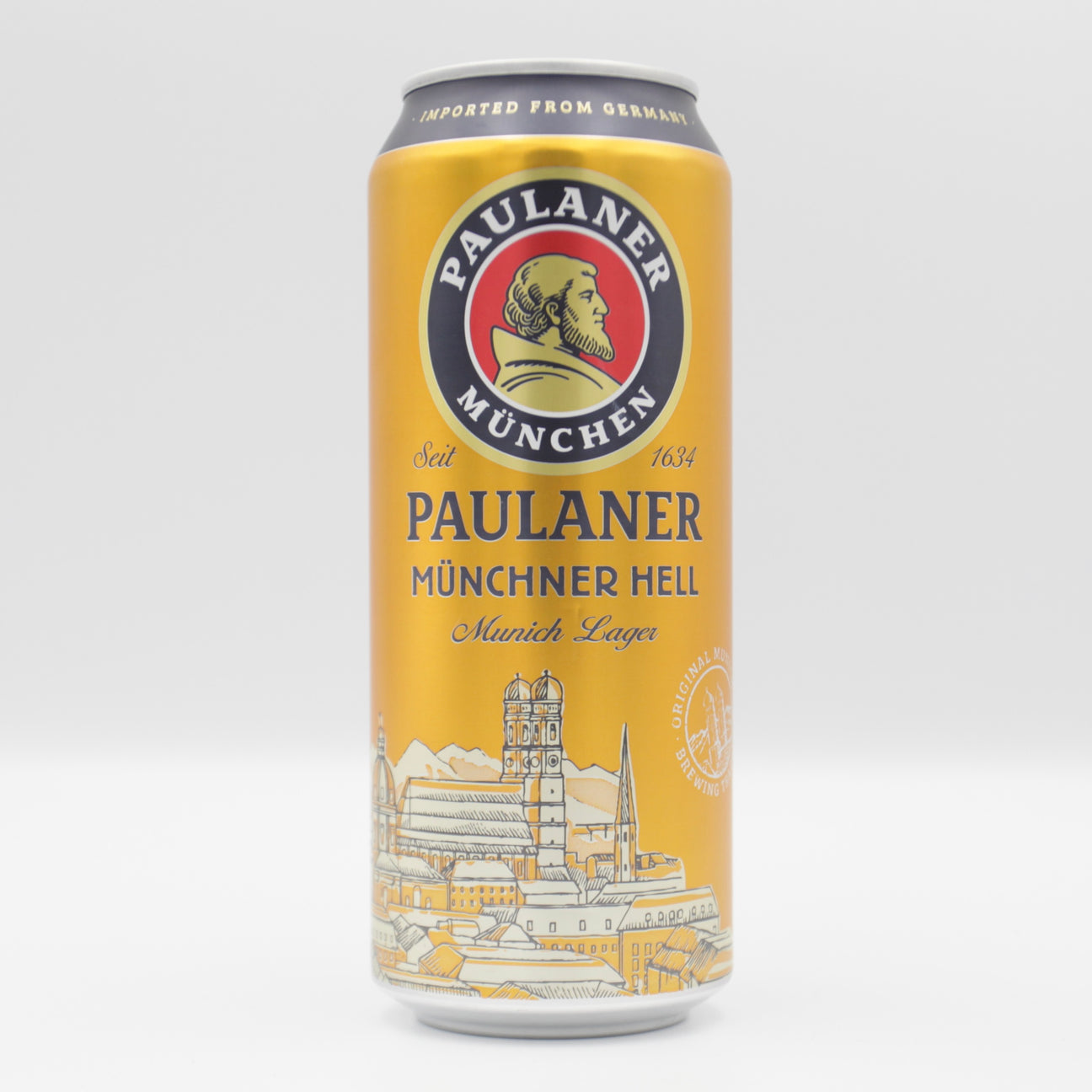 This is a can of Paulaner - Munich Lager - 4.9% (500ml). It is a Lager / Pilsner / Kölsch craft beer available to buy from Ghost Whale, voted London's best craft beer shop.