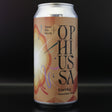 This is a can of Ophiussa - Eureka - 5% (440ml). It is a Sour craft beer available to buy from Ghost Whale, voted London's best craft beer shop.