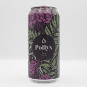 This is a can of Polly's Brew Co - Pine - 5% (440ml). It is a Pale Ale craft beer available to buy from Ghost Whale, voted London's best craft beer shop.