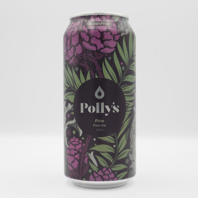 This is a can of Polly's Brew Co - Pine - 5% (440ml). It is a Pale Ale craft beer available to buy from Ghost Whale, voted London's best craft beer shop.