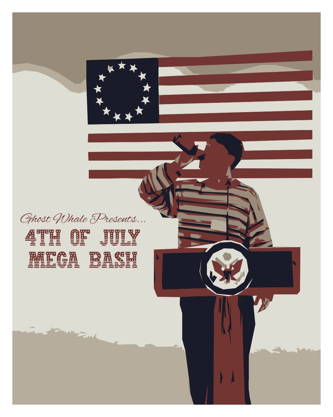 This is a event ticket of 4th Of July Mega Bash - Ghost Whale Brixton. It is a  craft  available to buy from Ghost Whale, voted London's best craft beer shop.