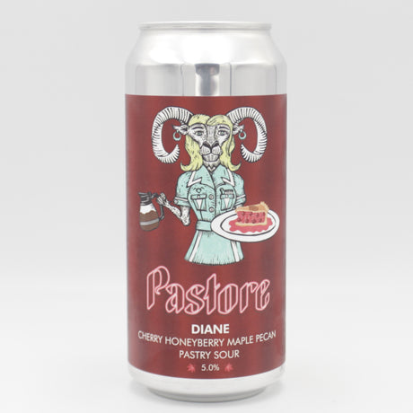 This is a can of Pastore - Diane - 5% (440ml). It is a Sour craft beer available to buy from Ghost Whale, voted London's best craft beer shop.