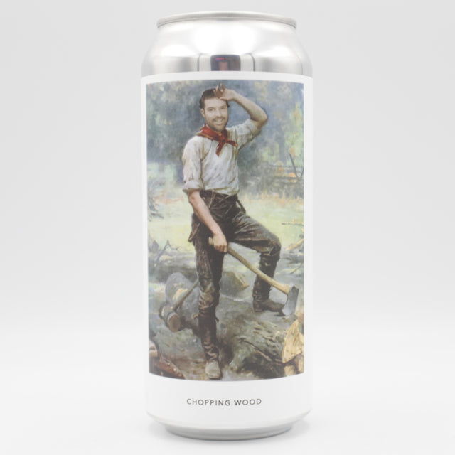 This is a can of Evil Twin / Trillium - Chopping Wood - 8.5% (473ml). It is a Double IPA craft beer available to buy from Ghost Whale, voted London's best craft beer shop.