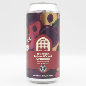 This is a can of Vault City / Sudden Death - You Won't Believe It's Not Crumble! - 6% (440ml). It is a Sour craft beer available to buy from Ghost Whale, voted London's best craft beer shop.
