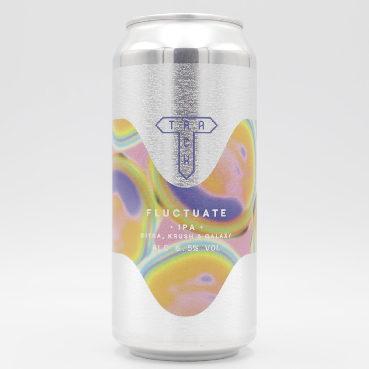 This is a can of Track - Fluctuate - 6.5% (440ml). It is a IPA craft beer available to buy from Ghost Whale, voted London's best craft beer shop.