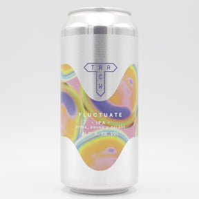 This is a can of Track - Fluctuate - 6.5% (440ml). It is a IPA craft beer available to buy from Ghost Whale, voted London's best craft beer shop.