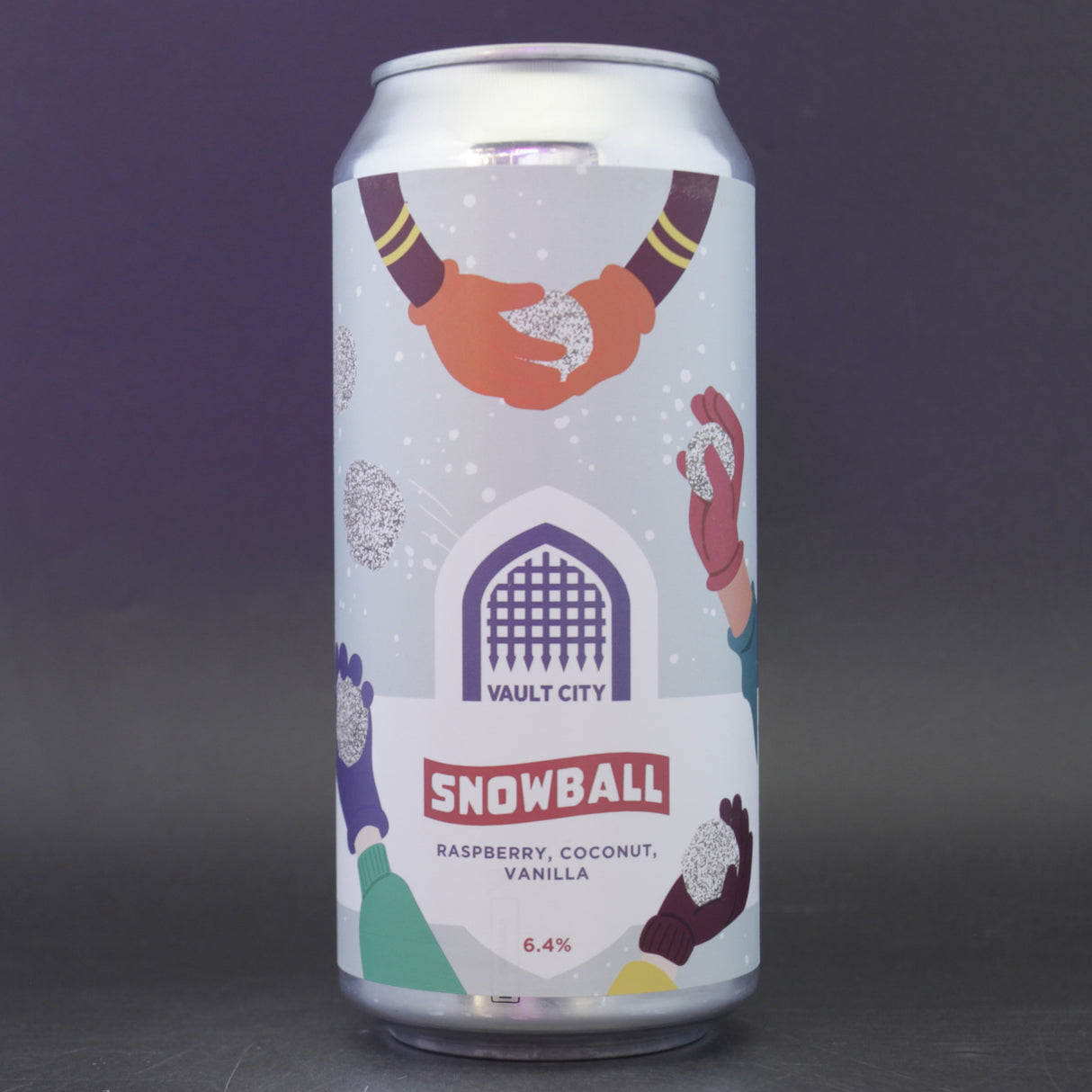 This is a can of Vault City - Snowball - 6.4% (440ml). It is a Sour craft beer available to buy from Ghost Whale, voted London's best craft beer shop.