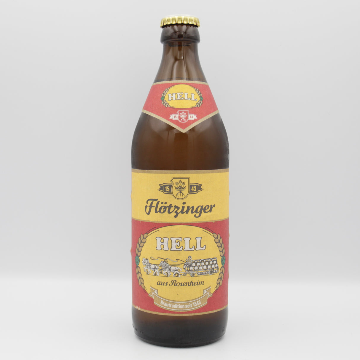 This is a bottle of Flotzinger - Hell - 5% (500ml). It is a Lager / Pilsner / Kölsch craft beer available to buy from Ghost Whale, voted London's best craft beer shop.