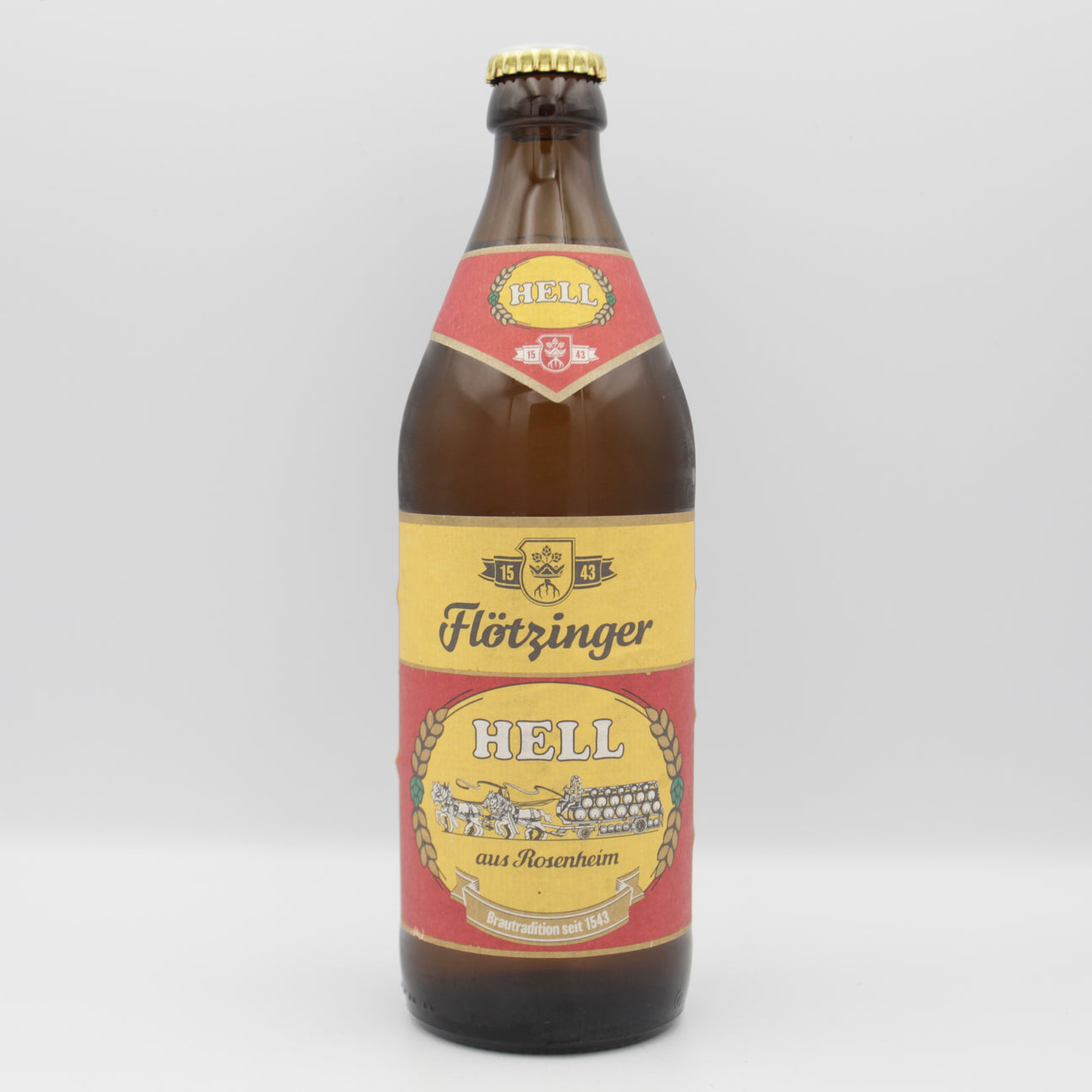 This is a bottle of Flotzinger - Hell - 5% (500ml). It is a Lager / Pilsner / Kölsch craft beer available to buy from Ghost Whale, voted London's best craft beer shop.