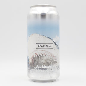 This is a can of Põhjala - Uus Maailim - 4.7% (440ml). It is a Session IPA craft beer available to buy from Ghost Whale, voted London's best craft beer shop.