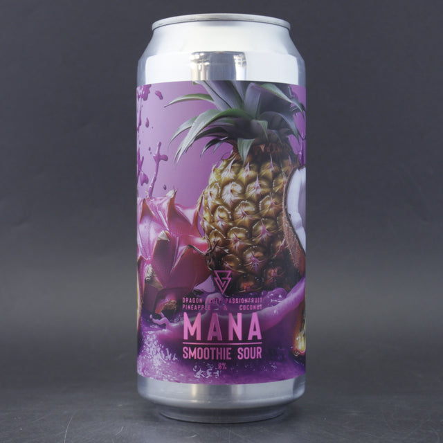 This is a can of Azvex - MANA: Dragonfruit, Pasionfruit & Pineapple - 6% (440ml). It is a Sour craft beer available to buy from Ghost Whale, voted London's best craft beer shop.