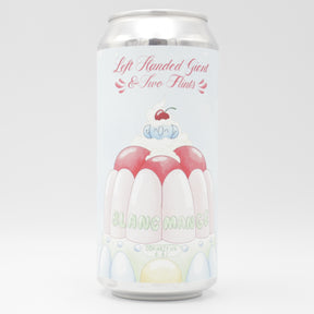 This is a can of Left Handed Giant / Two Flints - Blancmenage - 6.8% (440ml). It is a IPA craft beer available to buy from Ghost Whale, voted London's best craft beer shop.