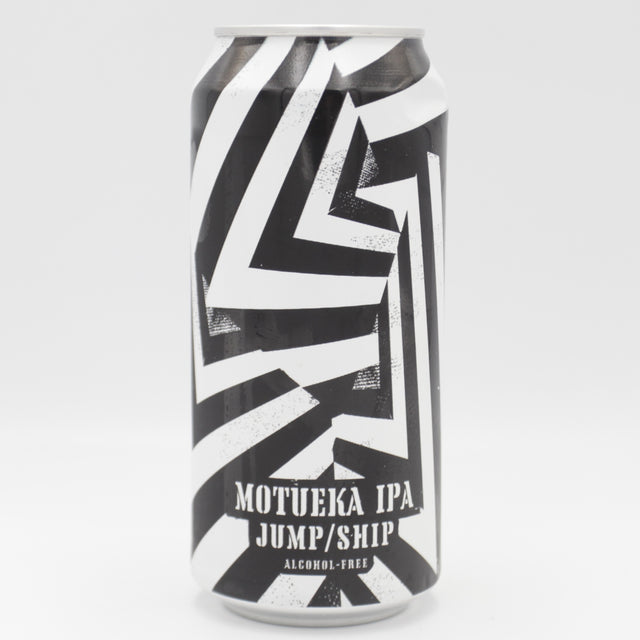 This is a can of Jump Ship Brewing - Dazzle Ship Motueka IPA - 0.5% (440ml). It is a IPA craft beer available to buy from Ghost Whale, voted London's best craft beer shop.