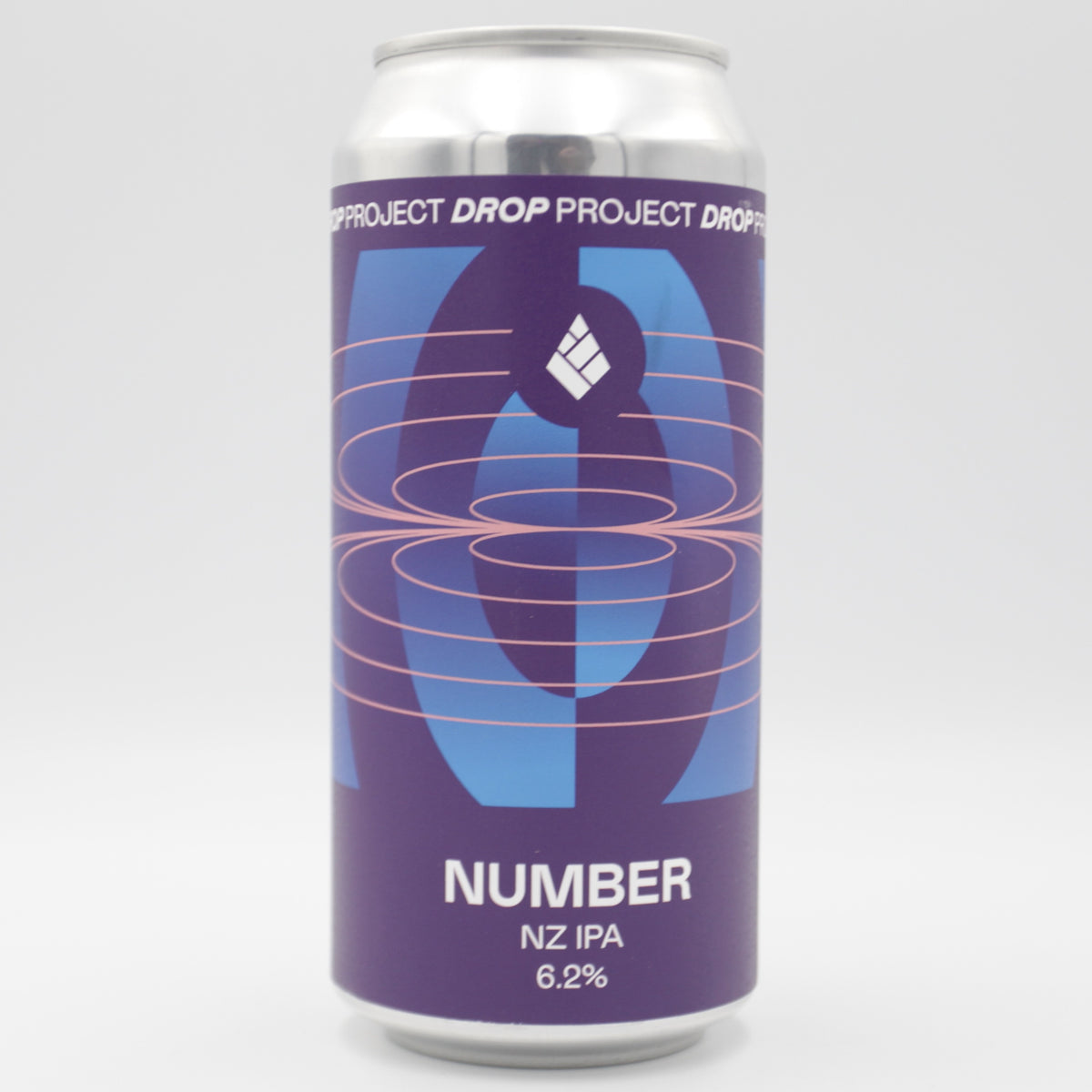 This is a can of Drop Project - Number - 6.2% (440ml). It is a IPA craft beer available to buy from Ghost Whale, voted London's best craft beer shop.