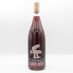 This is a bottle of New Theory - Love Bite - 12% (750ml). It is a Red Wine craft wine available to buy from Ghost Whale, voted London's best craft beer shop.