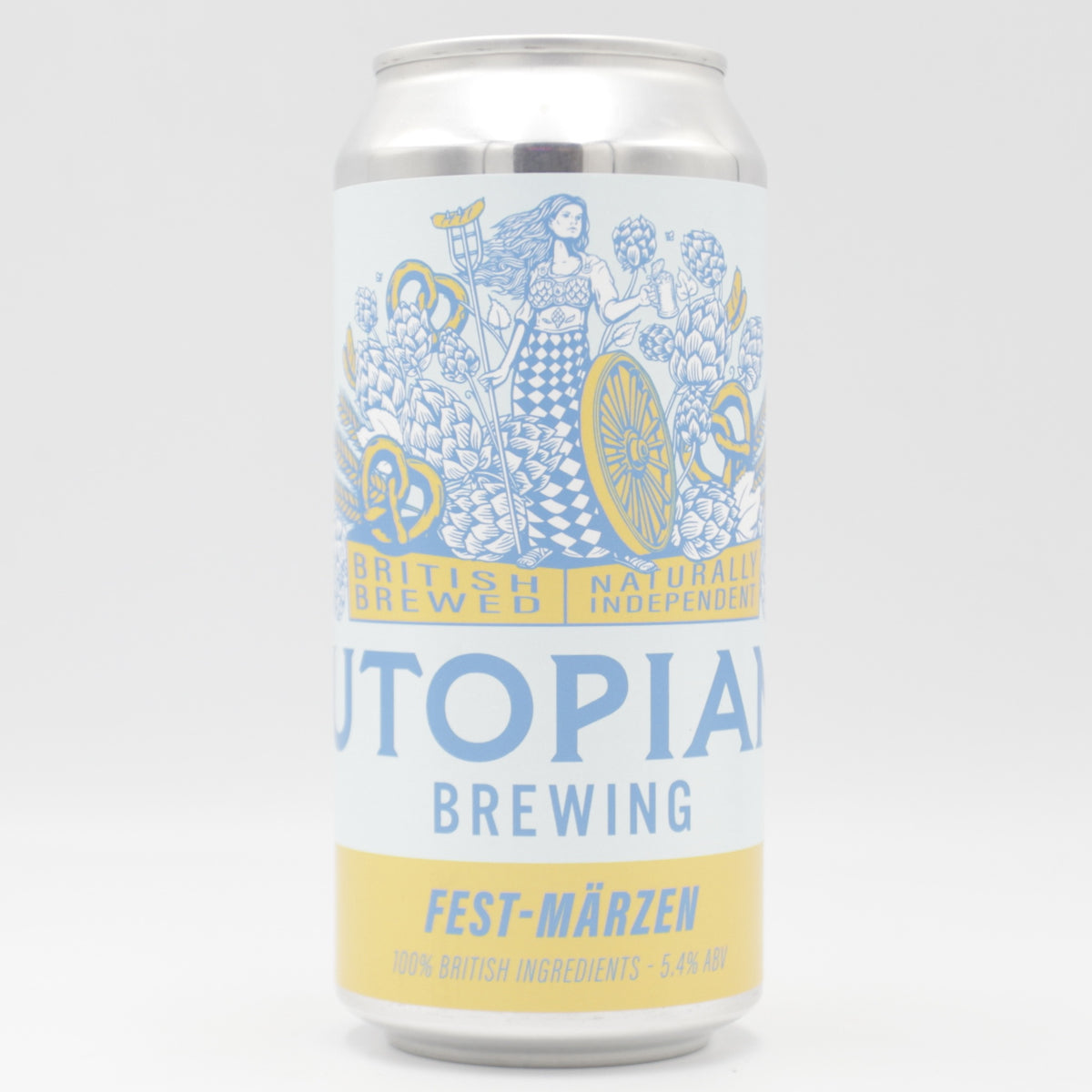 This is a can of Utopian - Fest-Marzen 2026 - 5.4% (440ml). It is a Lager / Pilsner / Kölsch craft beer available to buy from Ghost Whale, voted London's best craft beer shop.