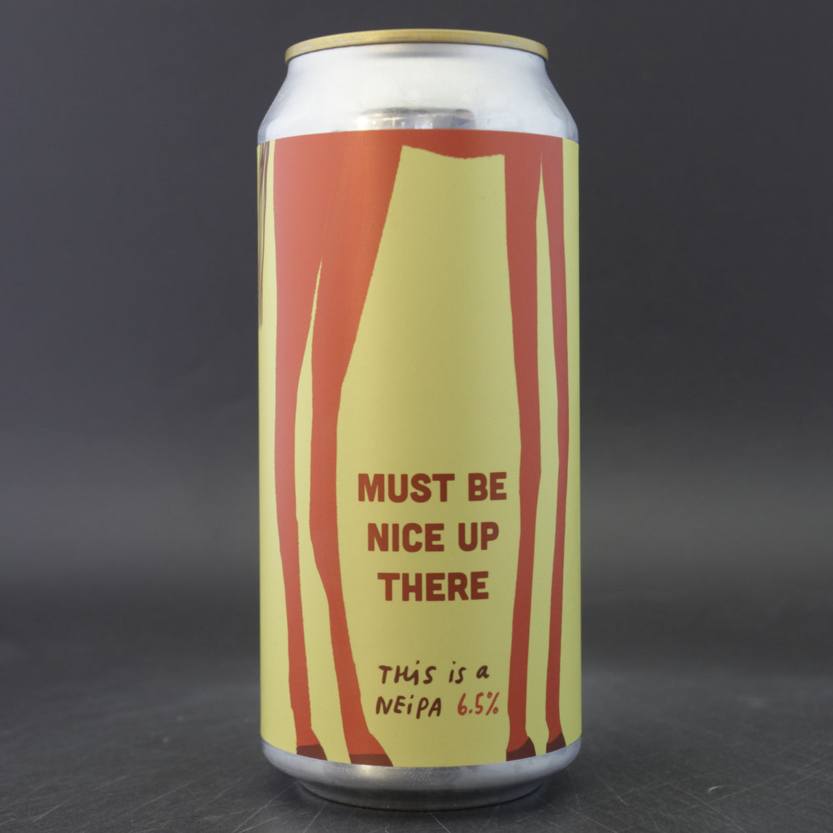 This is a can of Pretty Decent - Must Be Nice Up There - 6.5% (440ml). It is a IPA craft beer available to buy from Ghost Whale, voted London's best craft beer shop.