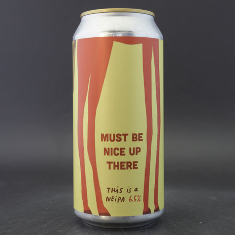 This is a can of Pretty Decent - Must Be Nice Up There - 6.5% (440ml). It is a IPA craft beer available to buy from Ghost Whale, voted London's best craft beer shop.