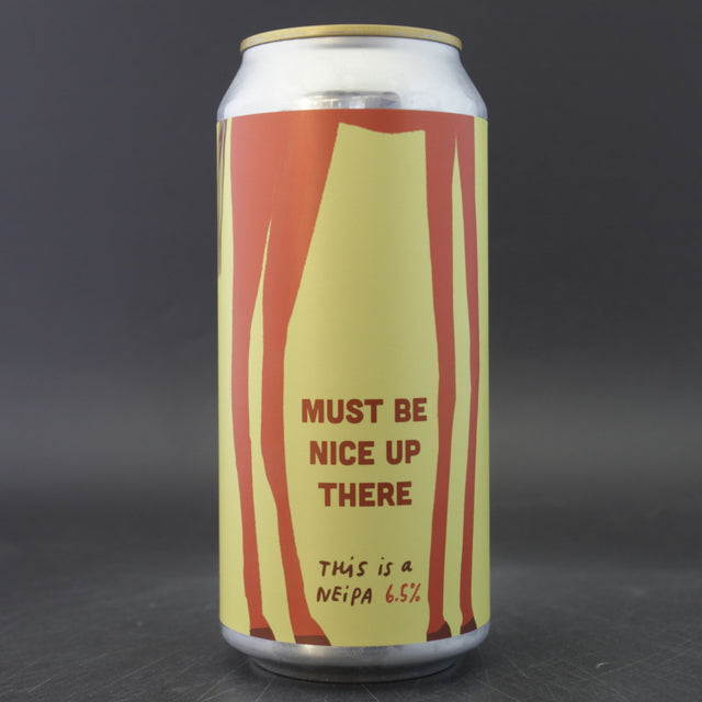 This is a can of Pretty Decent - Must Be Nice Up There - 6.5% (440ml). It is a IPA craft beer available to buy from Ghost Whale, voted London's best craft beer shop.