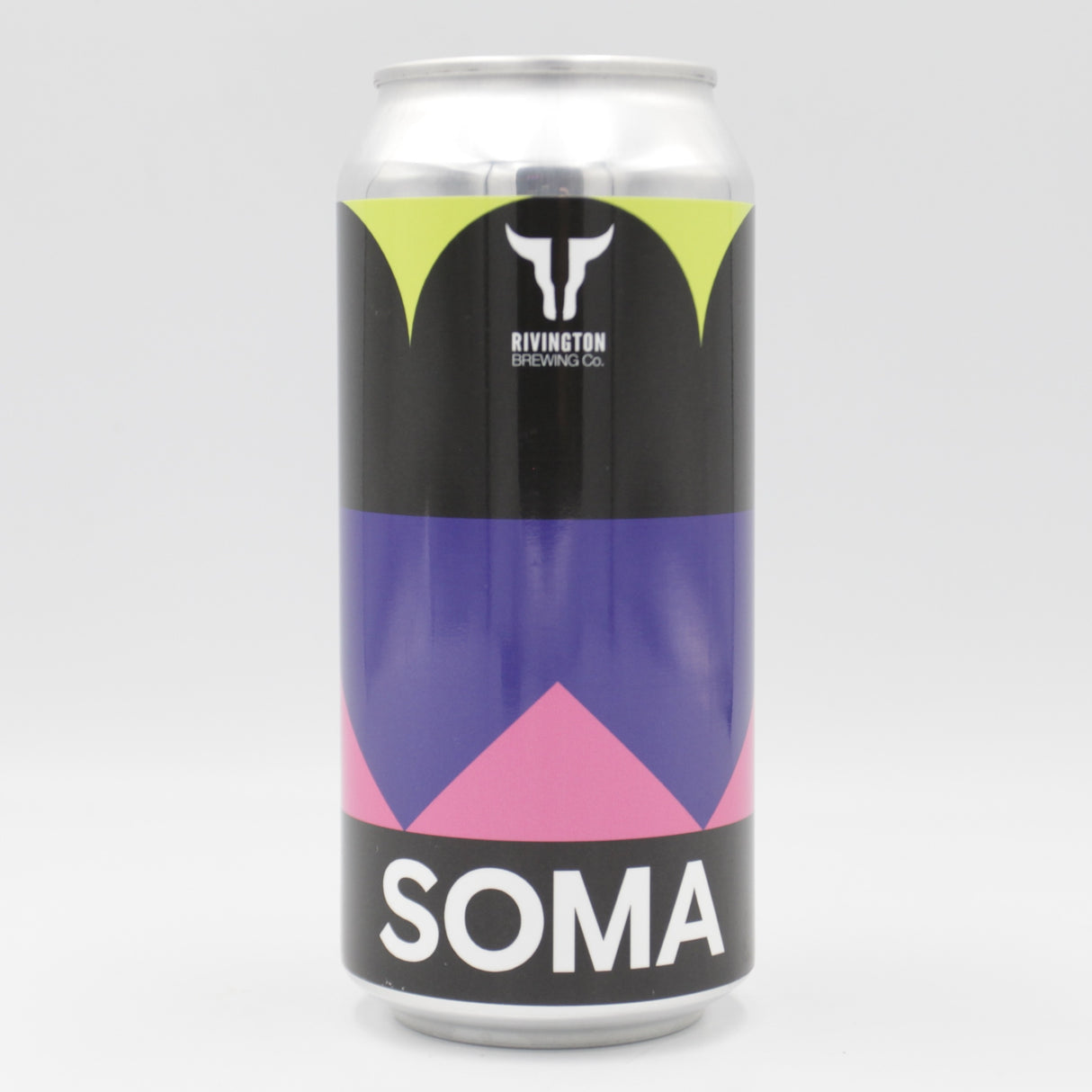 This is a can of SOMA / Rivington - Froth - 8% (440ml). It is a Double IPA craft beer available to buy from Ghost Whale, voted London's best craft beer shop.