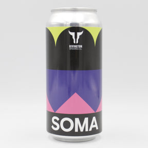 This is a can of SOMA / Rivington - Froth - 8% (440ml). It is a Double IPA craft beer available to buy from Ghost Whale, voted London's best craft beer shop.