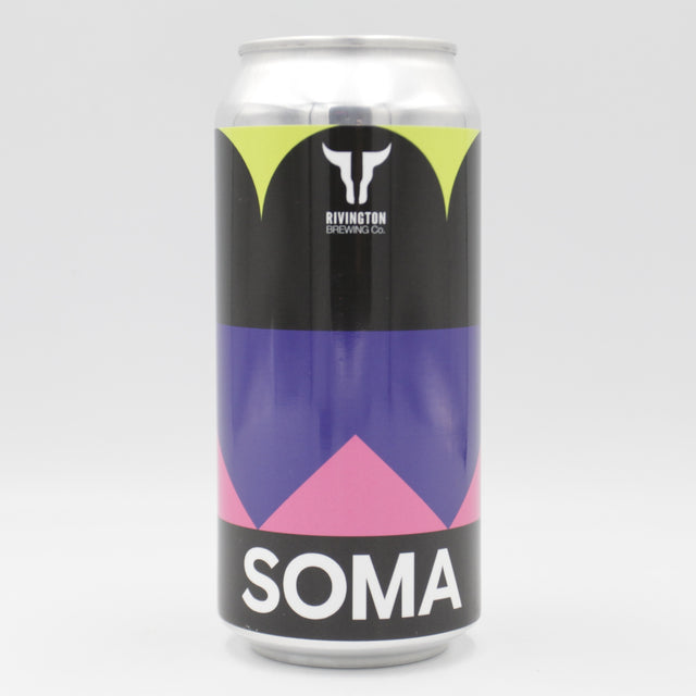 This is a can of SOMA / Rivington - Froth - 8% (440ml). It is a Double IPA craft beer available to buy from Ghost Whale, voted London's best craft beer shop.