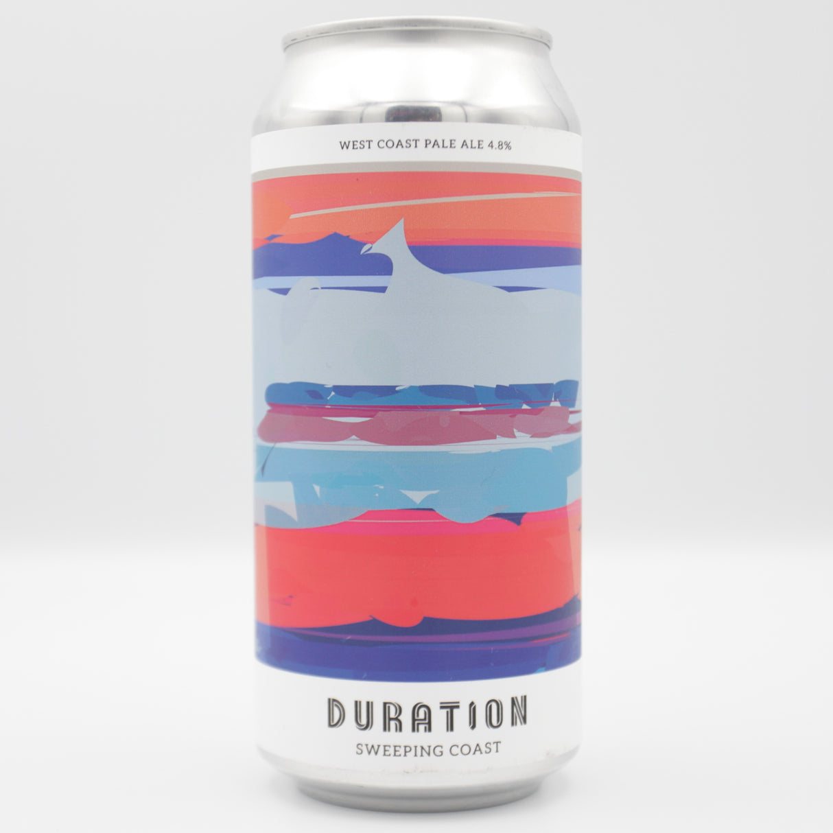 This is a can of Duration - Sweeping Coast - 4.8% (440ml). It is a Pale Ale craft beer available to buy from Ghost Whale, voted London's best craft beer shop.