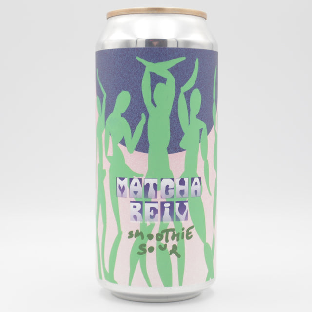 This is a can of Tuletorn - Matcha Reiv - 5.5% (440ml). It is a Sour craft beer available to buy from Ghost Whale, voted London's best craft beer shop.
