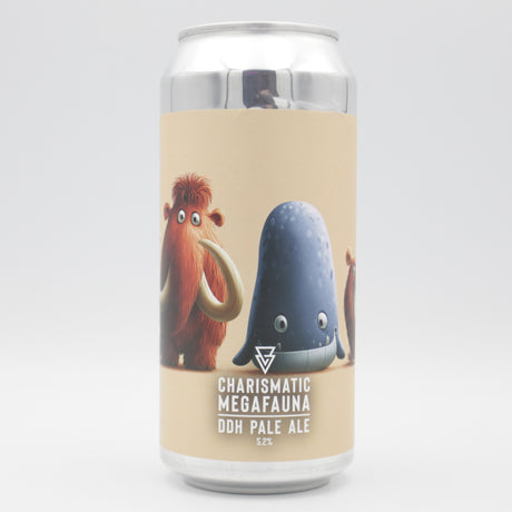 This is a can of Azvex - Charismatic Megafauna - 5.2% (440ml). It is a Pale Ale craft beer available to buy from Ghost Whale, voted London's best craft beer shop.