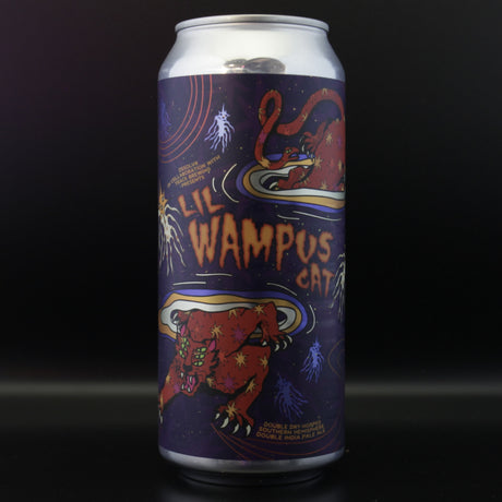 This is a can of DSSOLVR / Track - Lil Wampus Cat - 8.2% (473ml). It is a Double IPA craft beer available to buy from Ghost Whale, voted London's best craft beer shop.