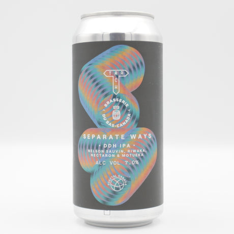 This is a can of Track / Brasserie du Bas - Separate Ways - 7% (440ml). It is a IPA craft beer available to buy from Ghost Whale, voted London's best craft beer shop.